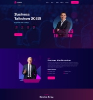 商业脱口秀活动宣传网站模板