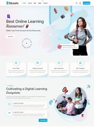 响应式在线学习资源网站模板
