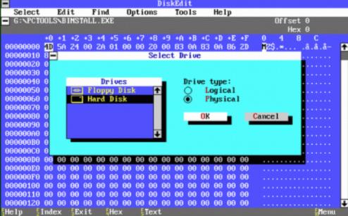 PCTools(DOS硬盘扫描修复工具)