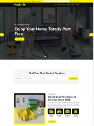 HTML5虫害防治服务公司网站模板