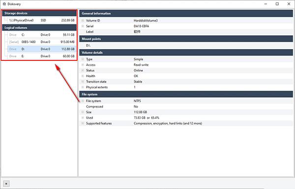 Diskovery硬盘数据检测软件