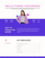 平面设计师个人求职简历网页模板 