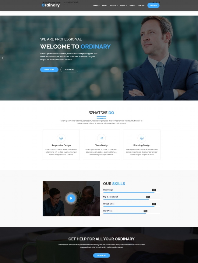 响应式互联网公司网站模板