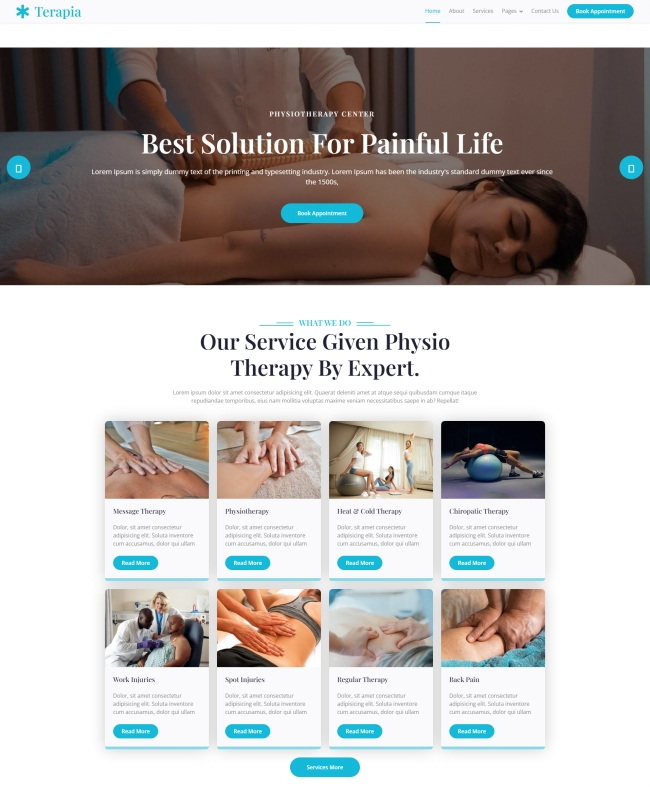 美容护肤SPA行业网站模板