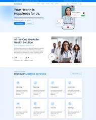 一体化网络医疗服务公司网模板 