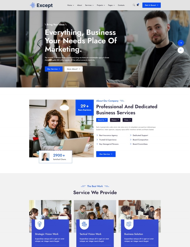 能源建筑财务投资行业公司网站模板