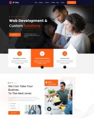 网络开发IT服务公司网站模板 