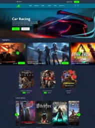 网页游戏平台宣传网站模板 