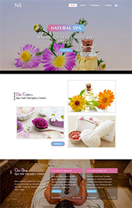 天然的温泉HTML5网页模板