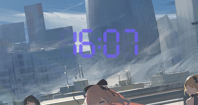 Digital Clock(桌面数字时钟)免安装版