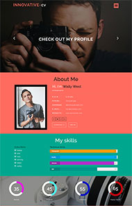 照相师个人主页网站模板