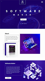 软件设计商店网站模板 