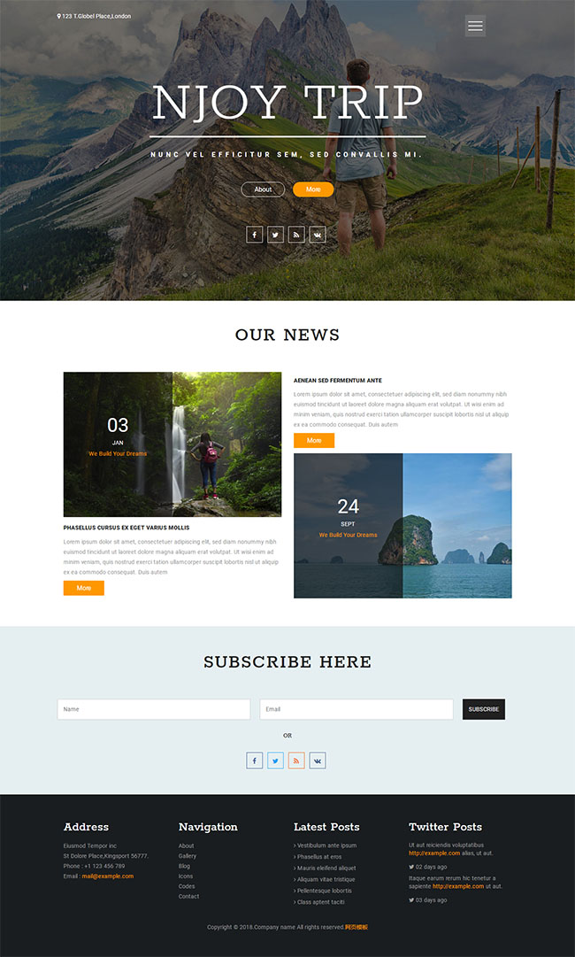 高端旅游线路推荐旅行社模板