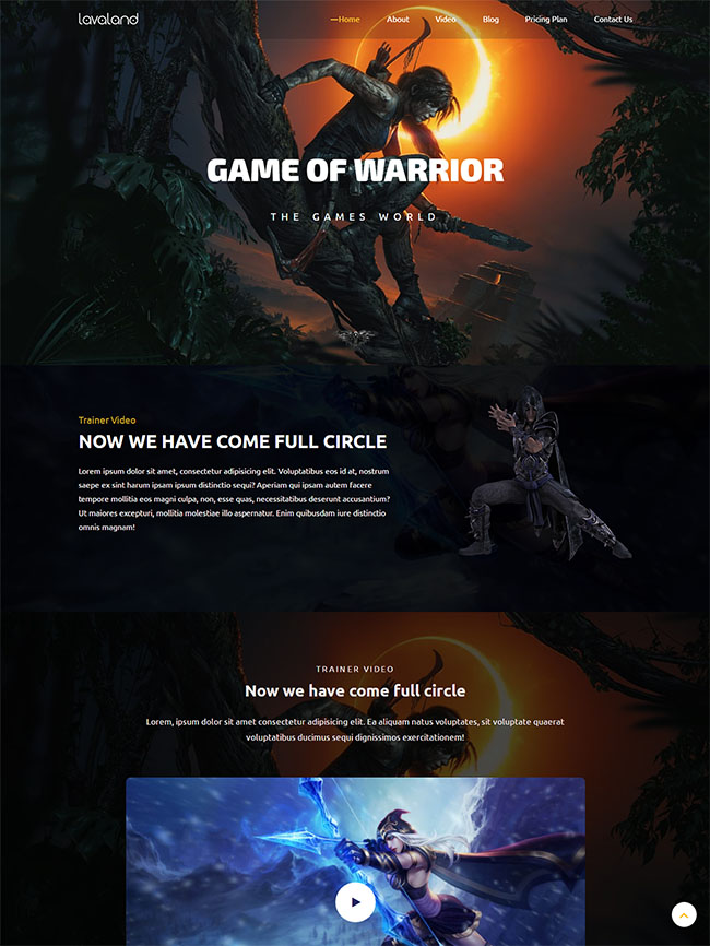 游戏制作公司官网网站模板