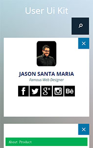 个人站信息触屏版UI套件