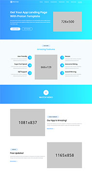 蓝色应用程序定制模板