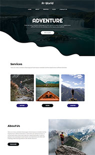 全球旅游景点介绍网站模板