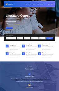 在线教育课堂精品网站模板 