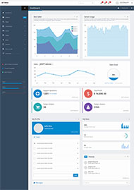 后台框架管理系统模板 