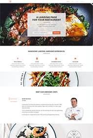 美食西餐厅食谱响应式模板