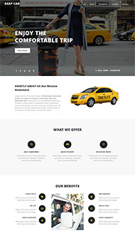 TaXi出租车活动专题网站模板