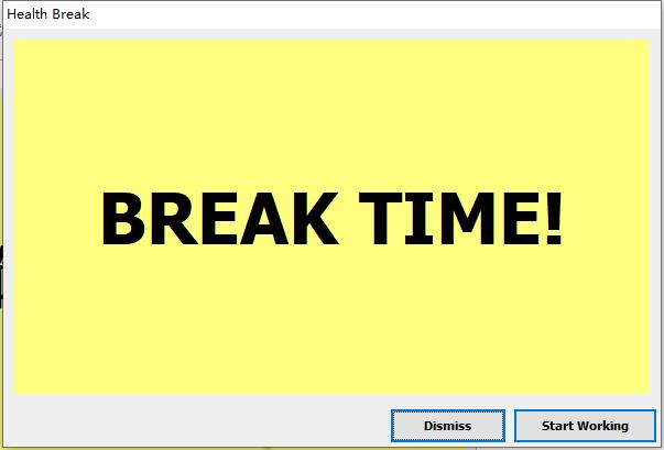 Health Break(桌面休息提醒工具)