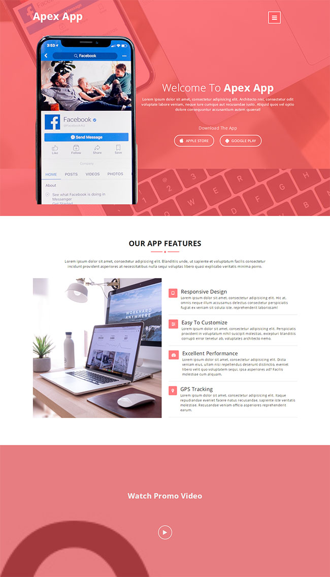 APP小程序开发者网站模板