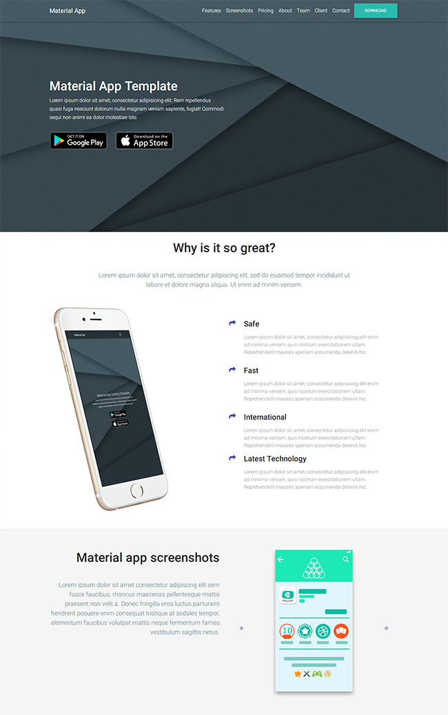 应用APP程序开发官网模板