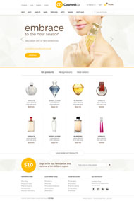 香水网上商店电商网站模板