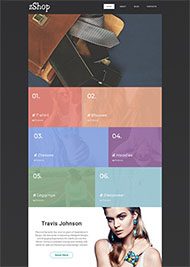 扁平化服装企业官方模板 