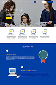 人力资源管理师培训网站模板