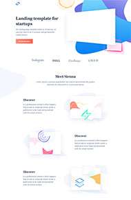 不规则图形设计公司网站模板 