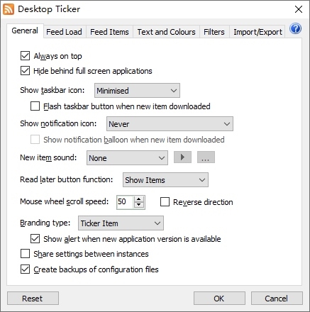 desktop ticker(桌面滚动信息条软件)