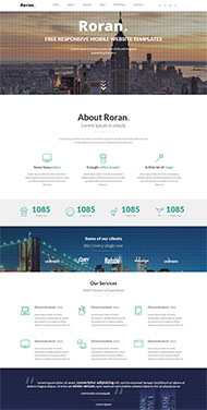 html5单页设计模版roran