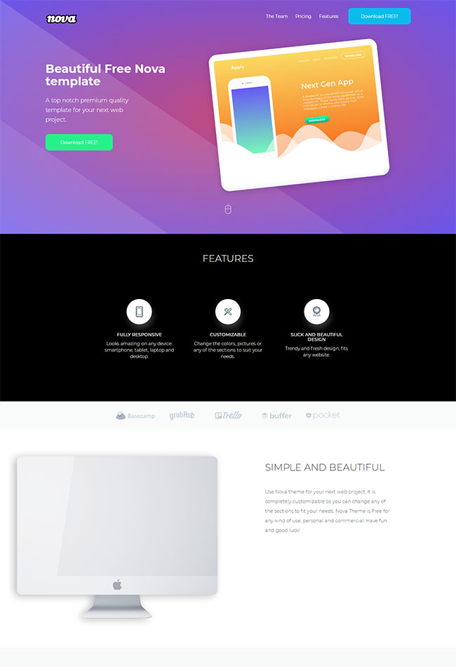 APP产品互联网公司网站模板