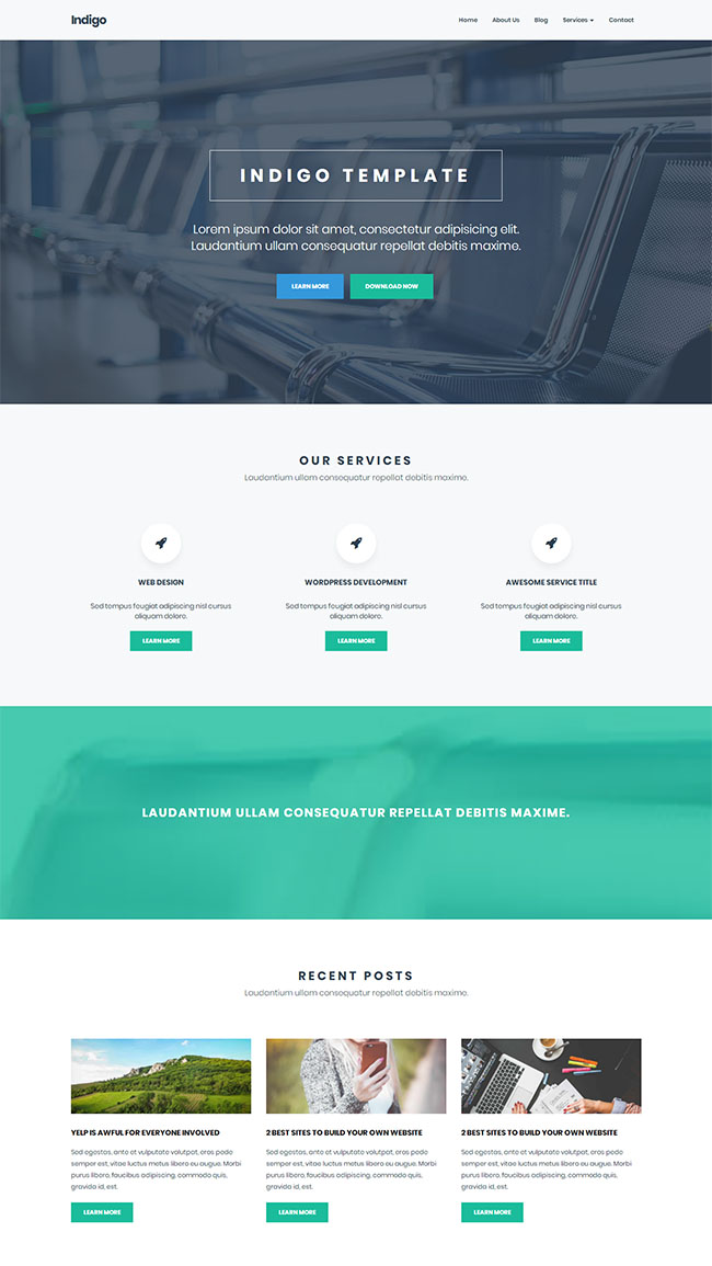 宽屏大气公司团队官网模板
