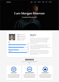 前端开发简历网站模板 