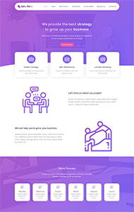 紫色大气Bootstrap网站模板