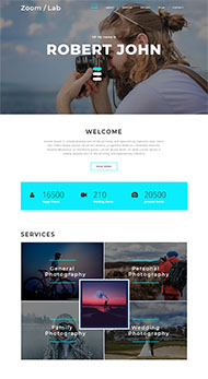 专业摄影师个人网站模板