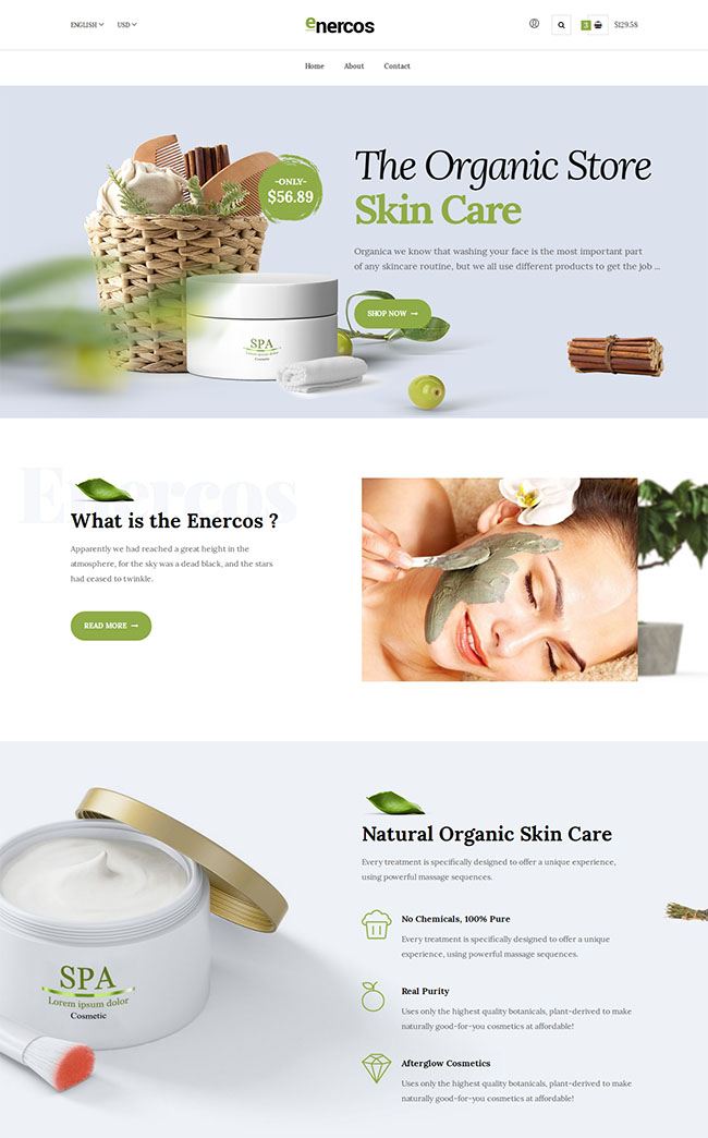 美容化妆品购物网站模板