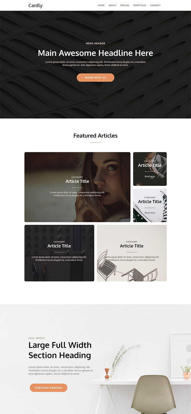 创意设计个人博客模板