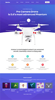 无人机产品官网专题模板