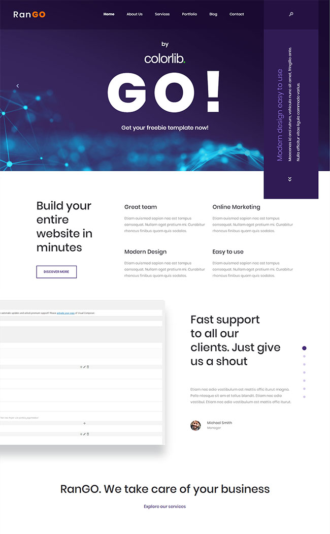 商务软件开发公司网站模板