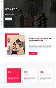 企业图片案例展示单页模板