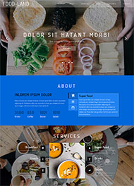 大气美食制作网站模板