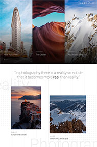 宽屏职业摄影师官方网站模板 