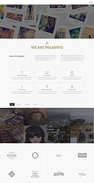 扁平图形设计公司整站模板 