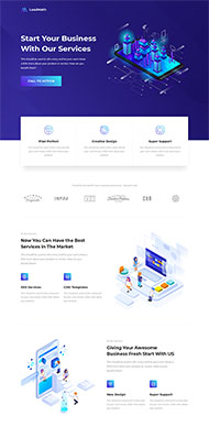 云服务器专题设计HTML5模板 