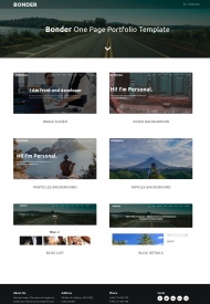 个人主题博客简历合集网站模板