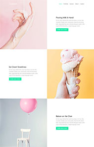 大气清爽图文组合HTML5模板